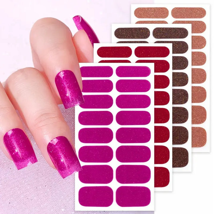 Glittering Nail Art Wraps