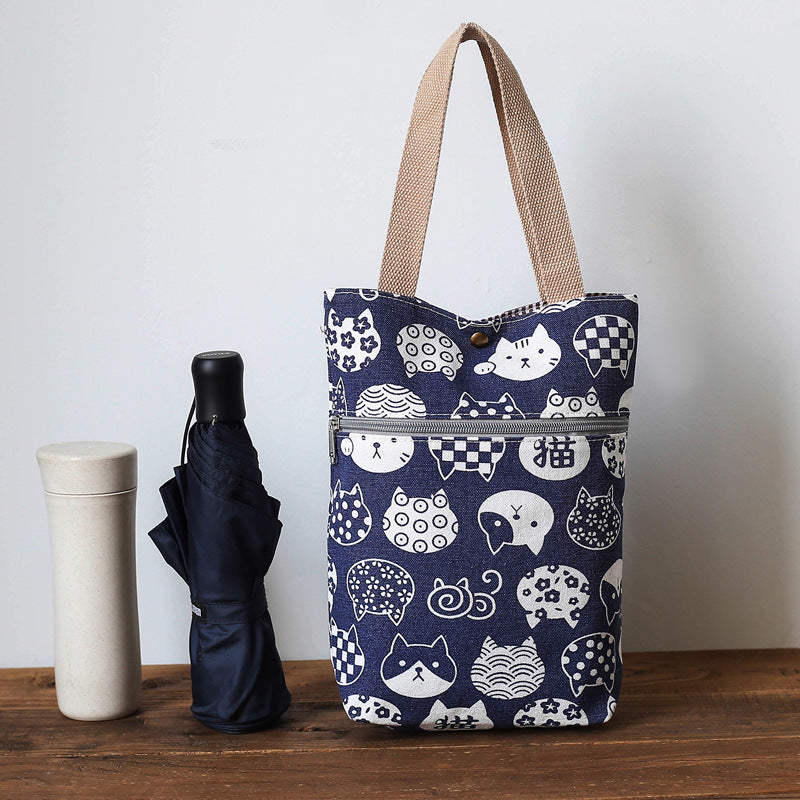 Stylish Cat-Themed Tote Bag Kalsten