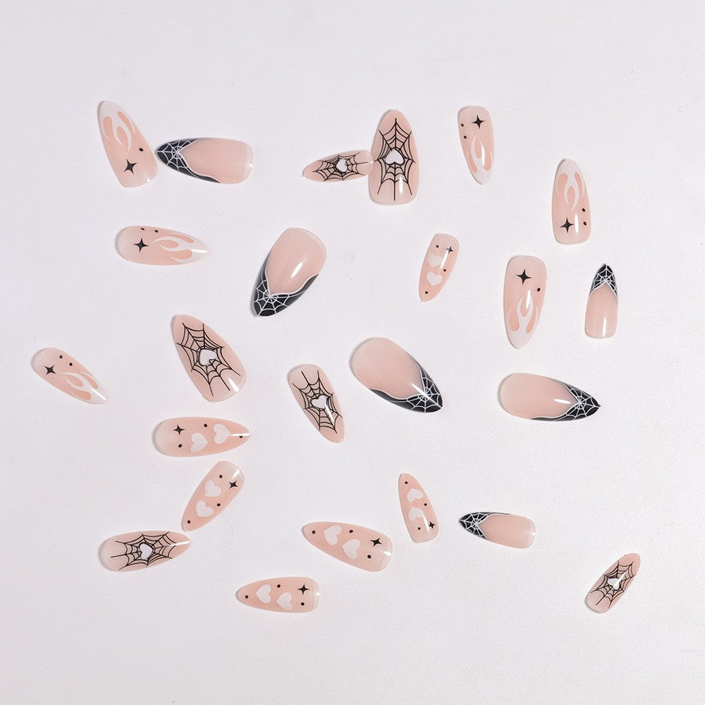 Artistic Halloween-Themed Press-On Nail Art Kalsten 1789805114