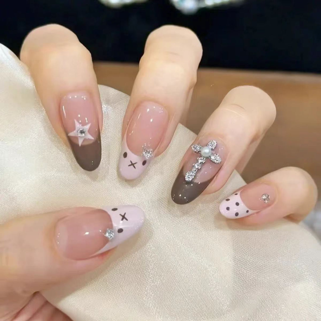 Artificial nails with decorative 3D designs Kalsten