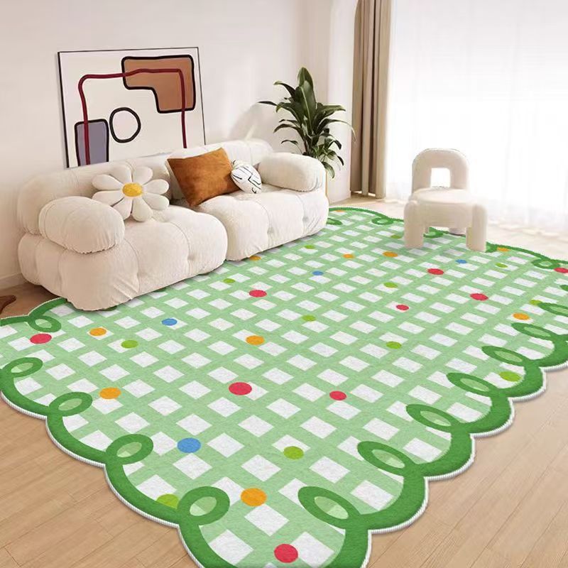 Floral Pattern Playful Area Rug