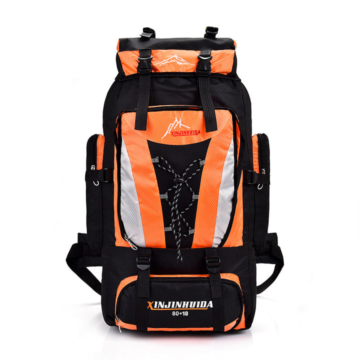 Unisex large trekking backpack with volume expansion and ergonomic carrying system Kalsten