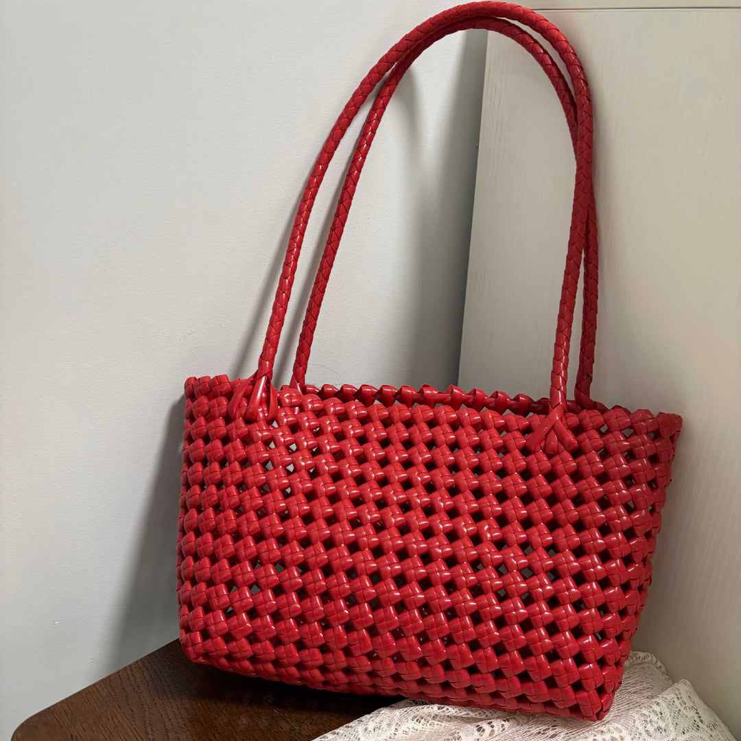 Handwoven shopping bag with soft handle Kalsten