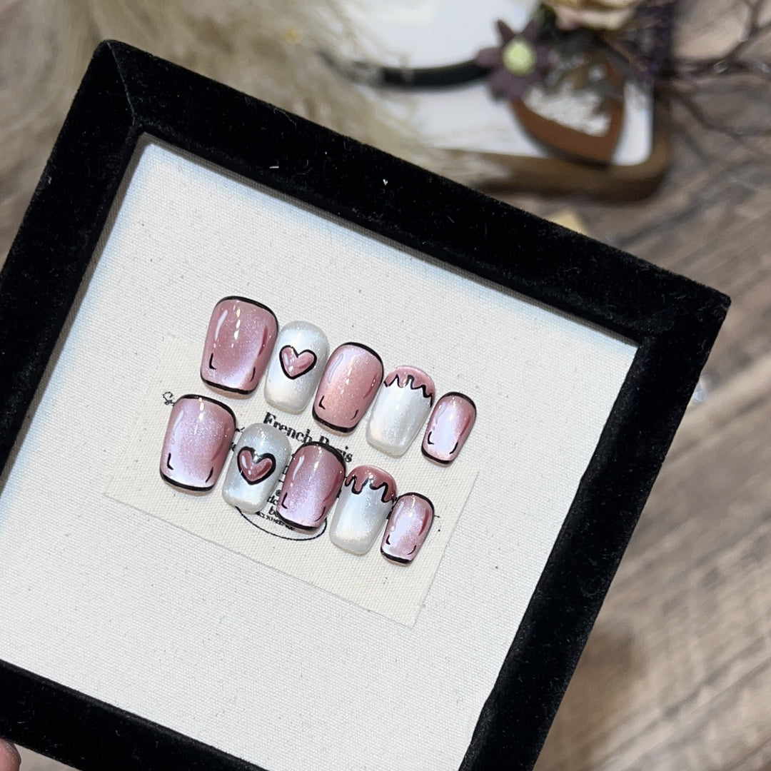 Decorative Floral Stiletto Press-On Nail Set Kalsten