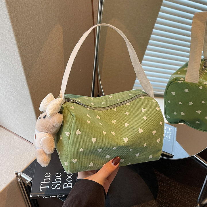 Cute Heart Pattern Handheld Bag