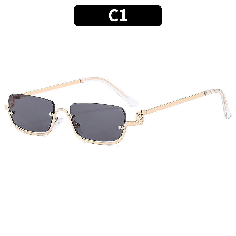 Retro-Inspired Metal Frame Sunglasses