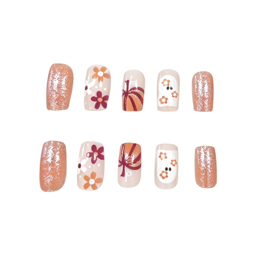 Festive Autumn-Themed Nail Art Set Kalsten