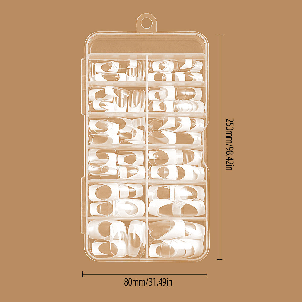 Elegant French Tip Press-On Nails Kalsten