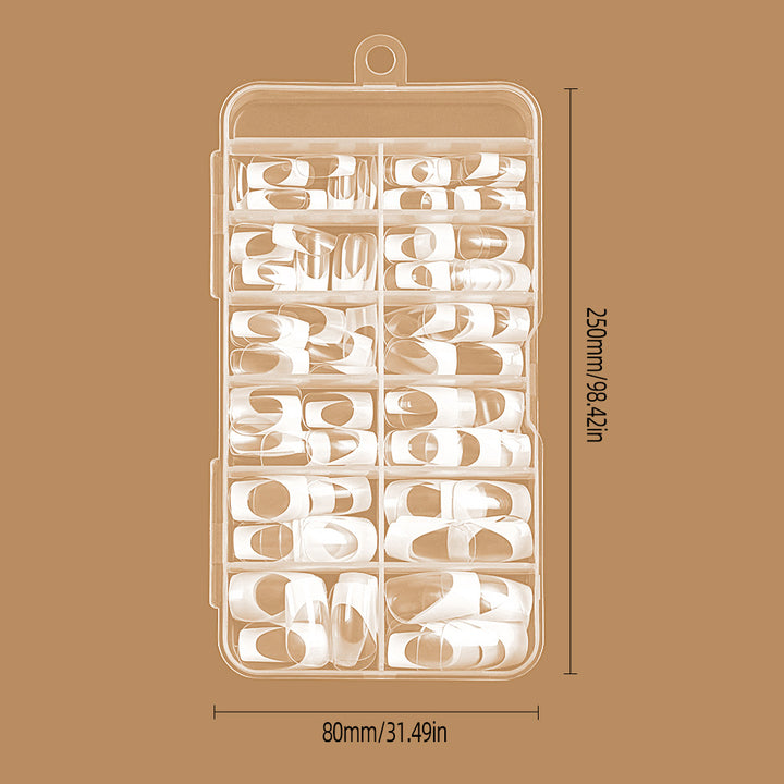 Elegant French Tip Press-On Nails Kalsten