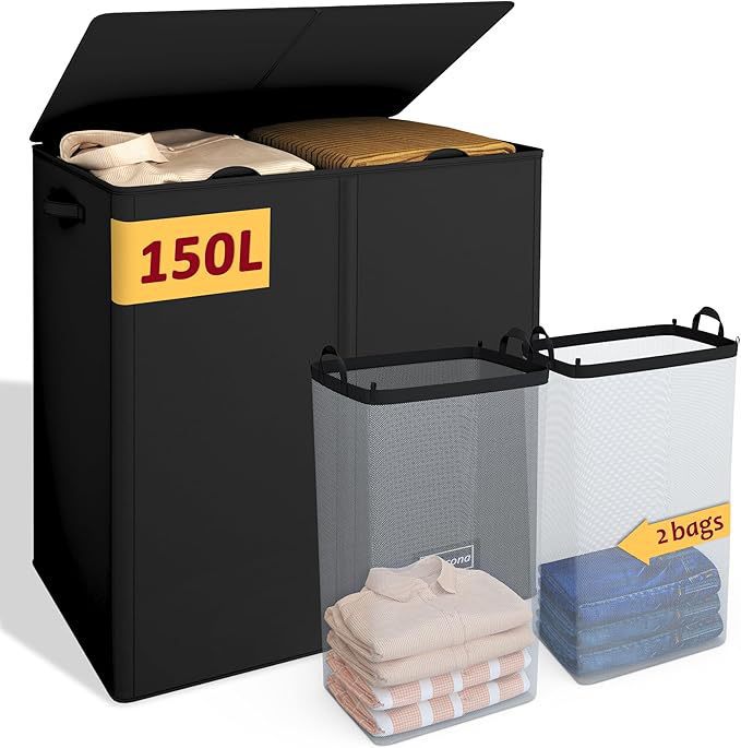 Large storage chest with lid and interior compartments Kalsten