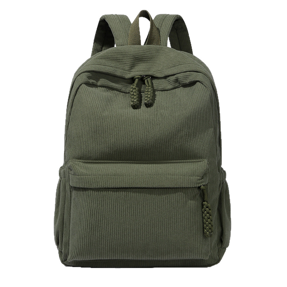 Casual Corduroy Backpack Kalsten