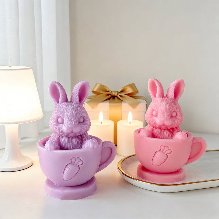 Rabbit-Shaped Decorative Candle