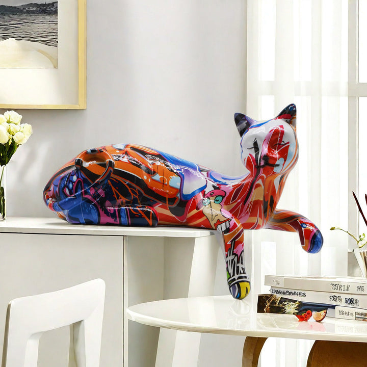 Colorful Cat Sculpture Kalsten
