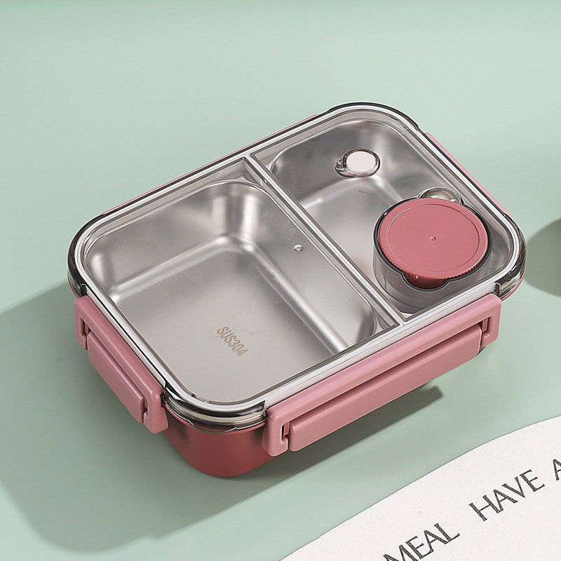 Stainless Steel Bento Box with Leak-Proof Lid