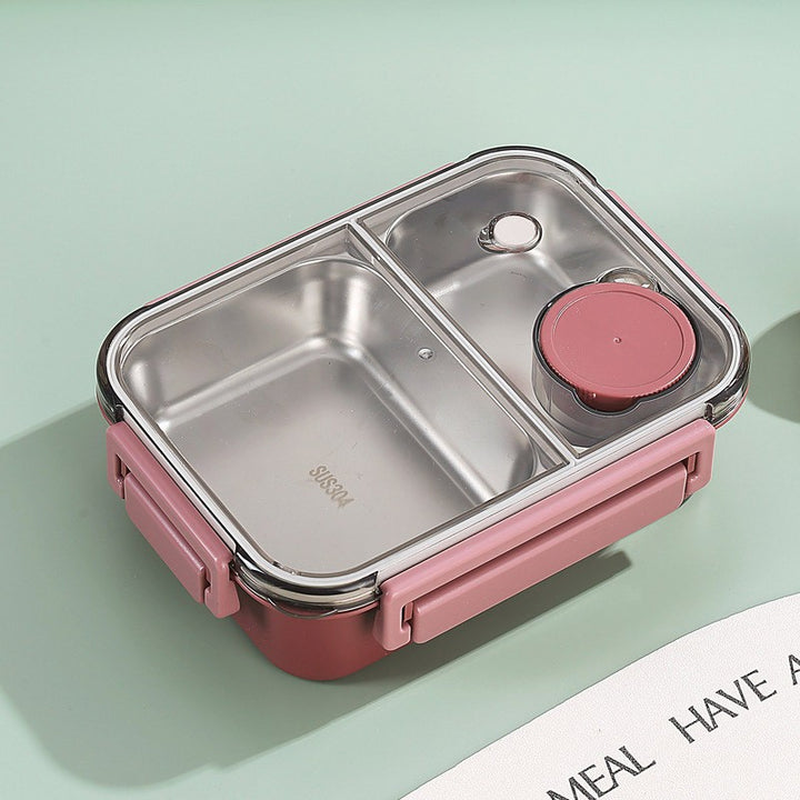 Stainless Steel Bento Box with Leak-Proof Lid