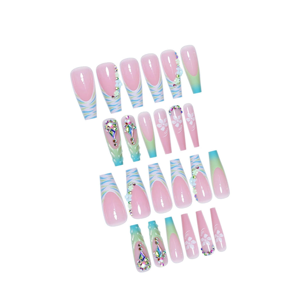 Premium Decorative Press-On Nail Art Kalsten