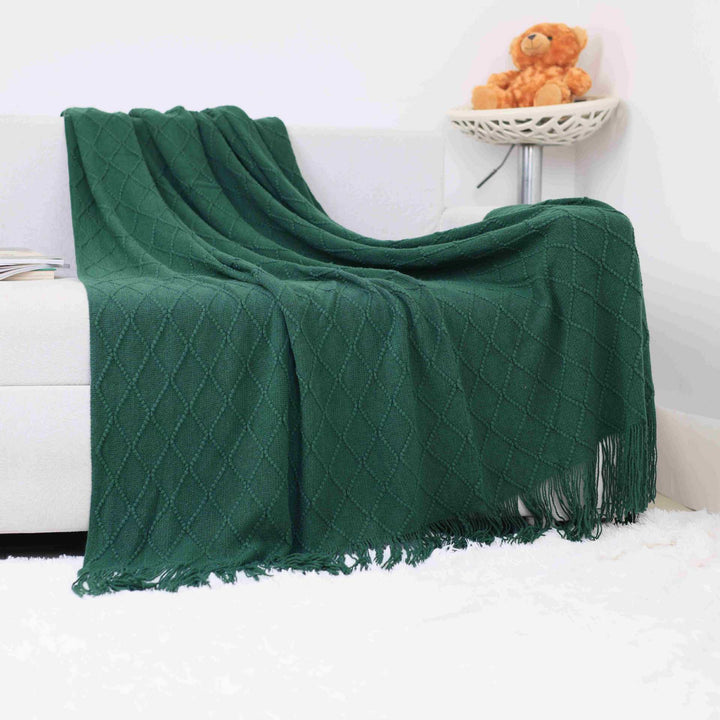 Luxurious Textured Knit Scarf Kalsten