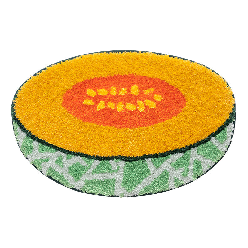 Peach-Shaped Bathroom Mat Kalsten