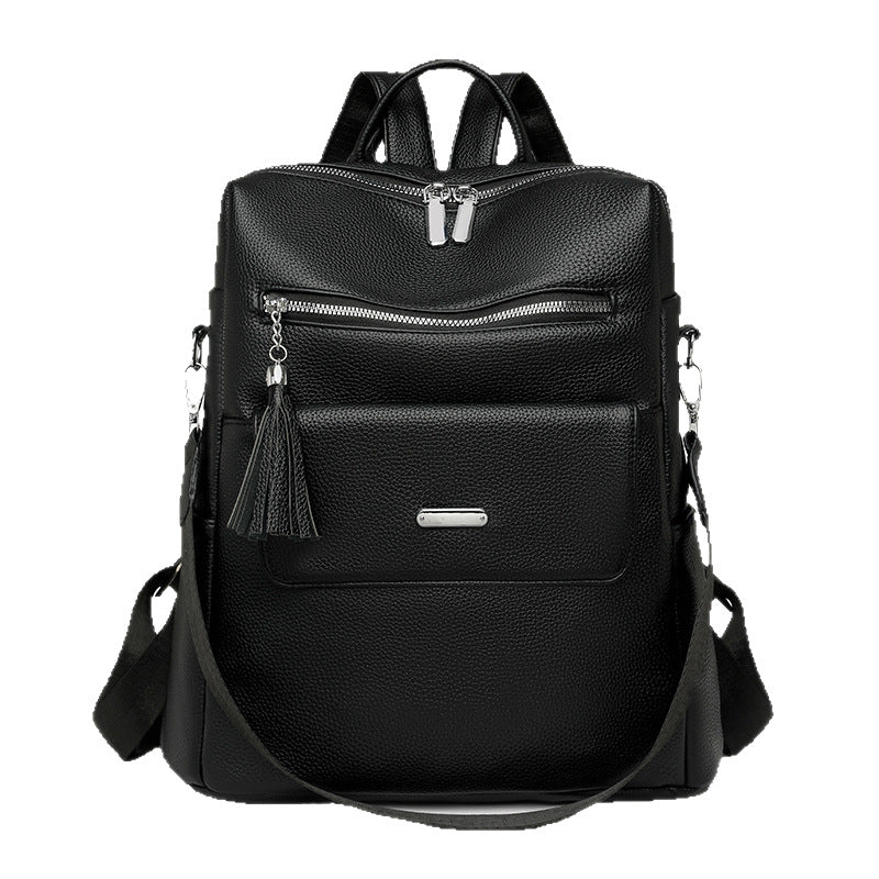 Stylish Multi-Pocket Leather Backpack Kalsten 1788673935