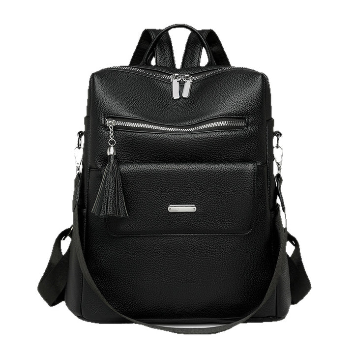 Stylish Multi-Pocket Leather Backpack Kalsten 1788673935