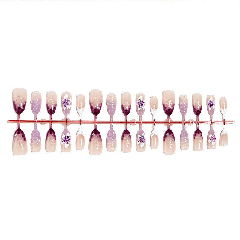 Floral Design Press-On Nail Set Kalsten