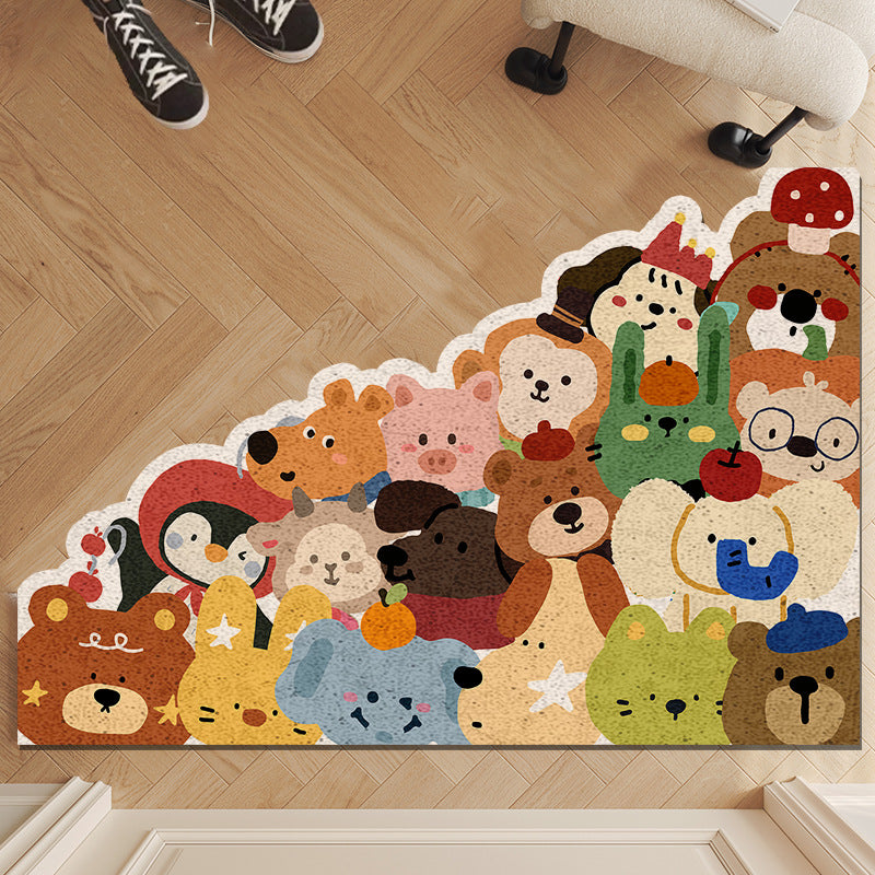 Cute Animals Themed Decorative Area Mat
