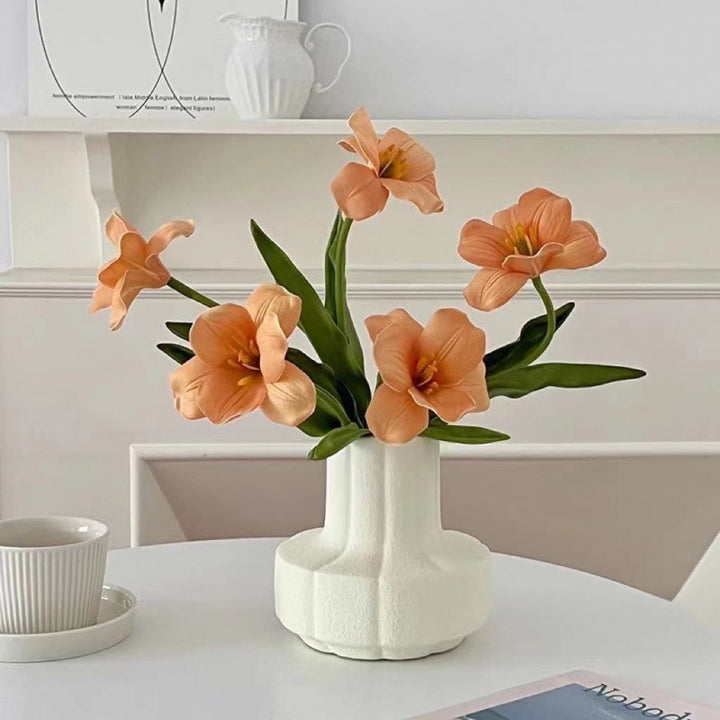 Elegant Faux Tulip Floral Arrangement