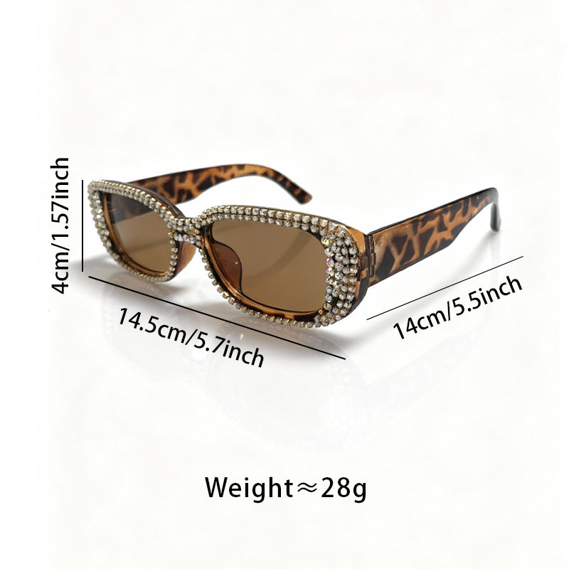 Rhinestone-Embellished Fashion Sunglasses Kalsten