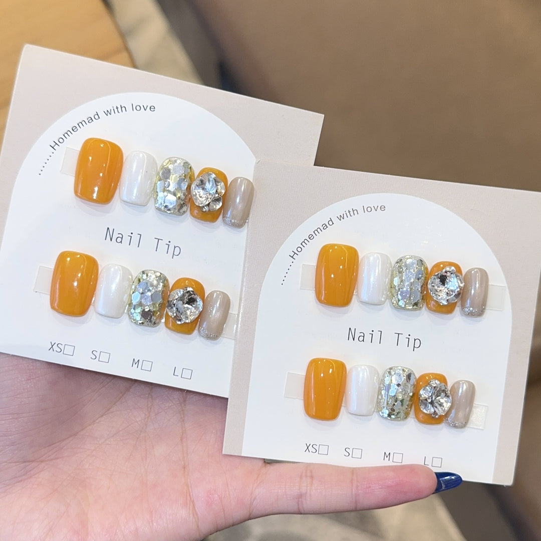 Nail Art Set with Sparkling Accents and Creative Designs Kalsten