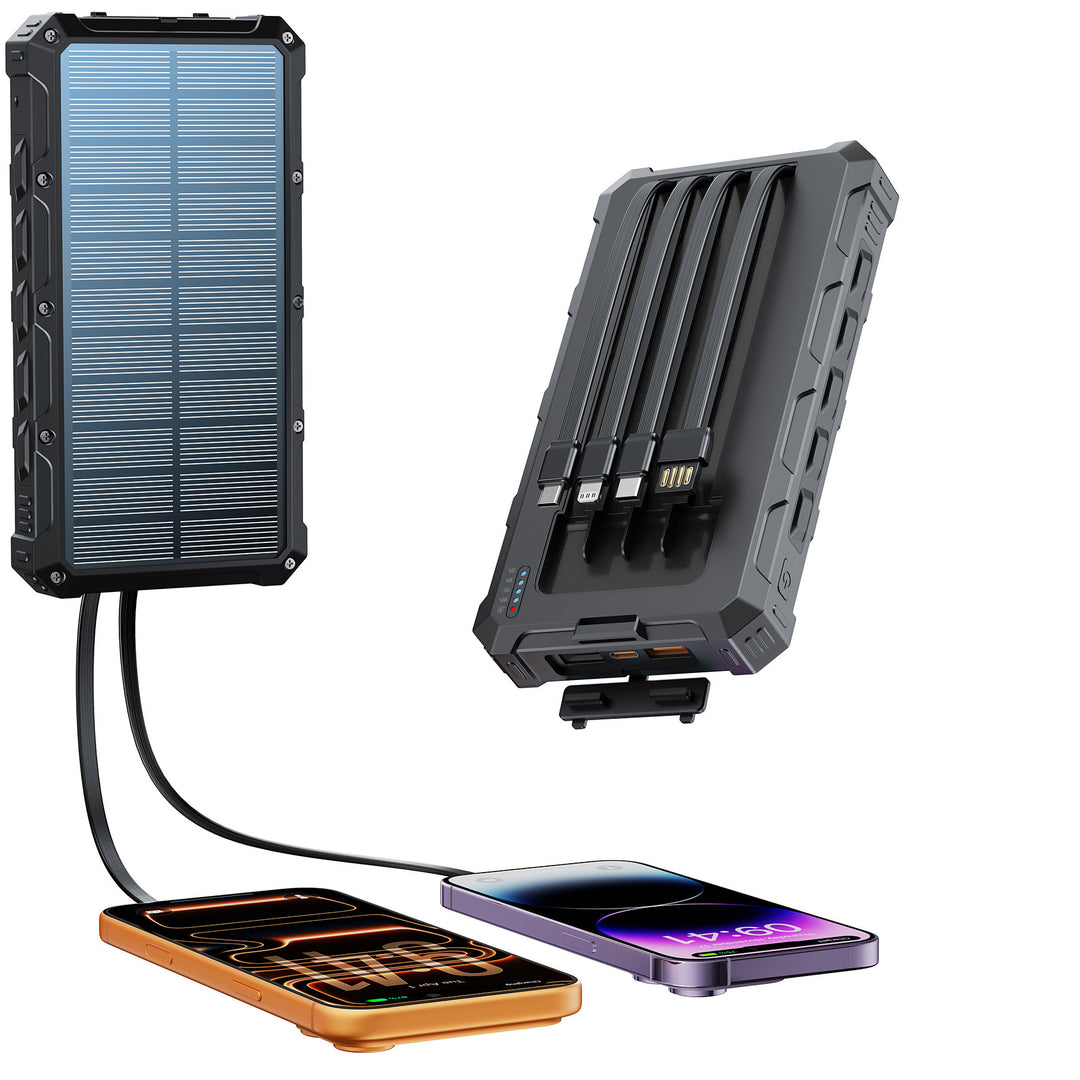 Solar Powerbank with multifunctional connection system and fast charging function Kalsten