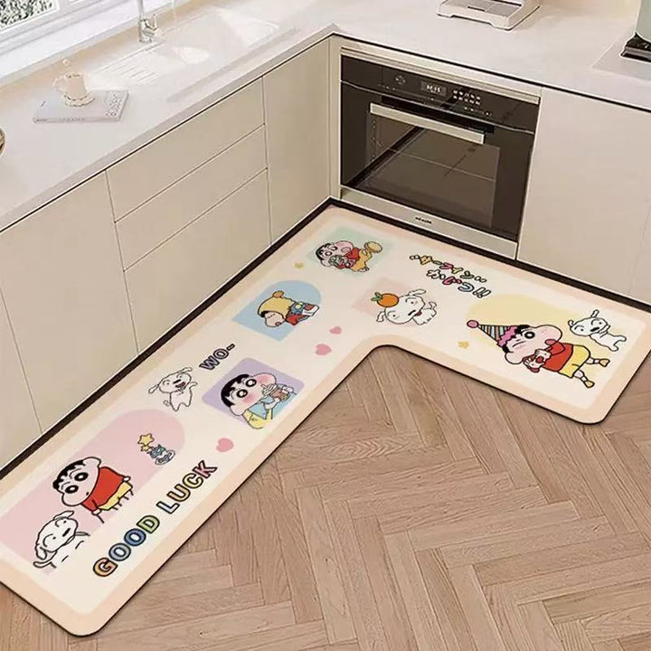 Cartoon Theme Kitchen Comfort Mat