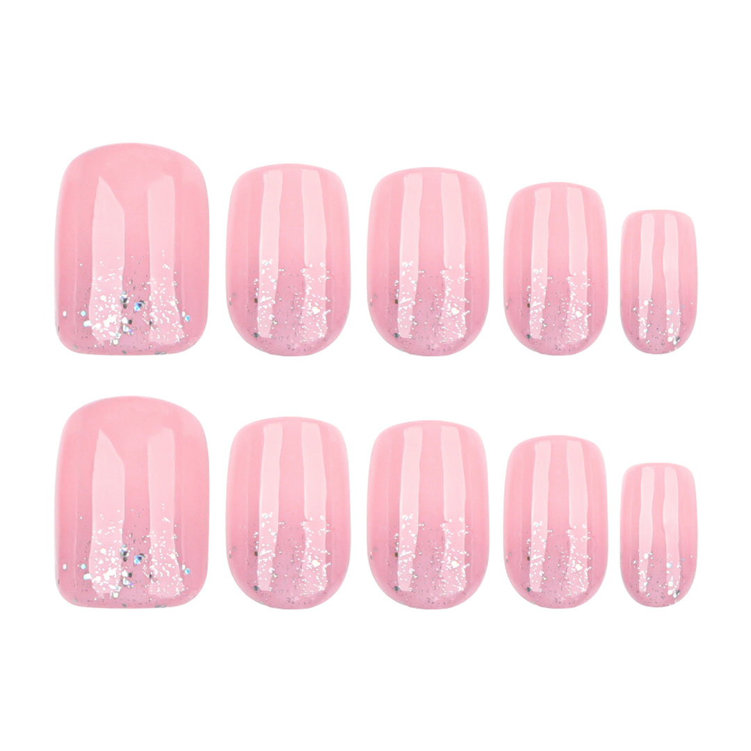 Artful Nail Tips with Glitter Accents Kalsten