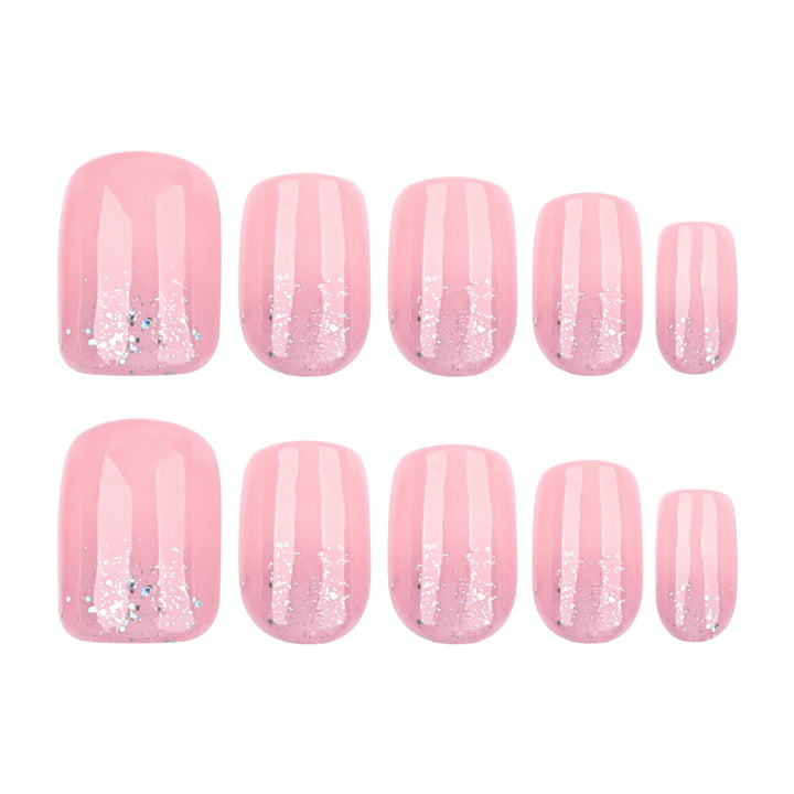 Artful Nail Tips with Glitter Accents Kalsten