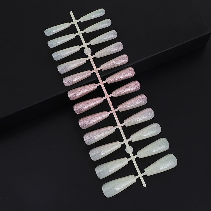 Nail art set with glitter and elegant transitions Kalsten