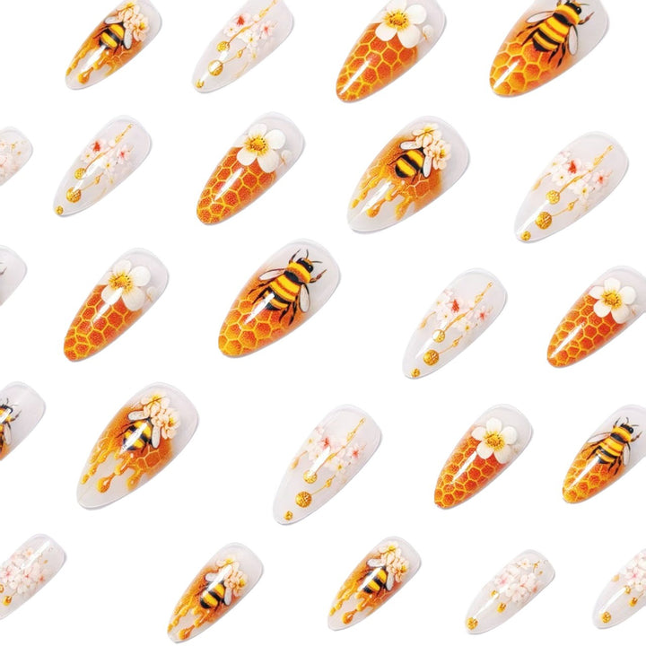 Artificial nails with honeycomb design Kalsten