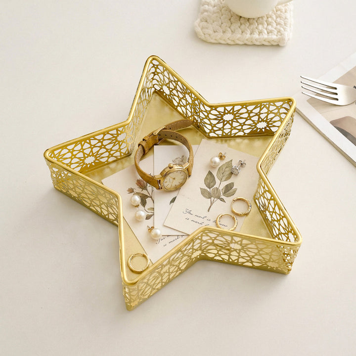 Elegant metal candle holder Kalsten