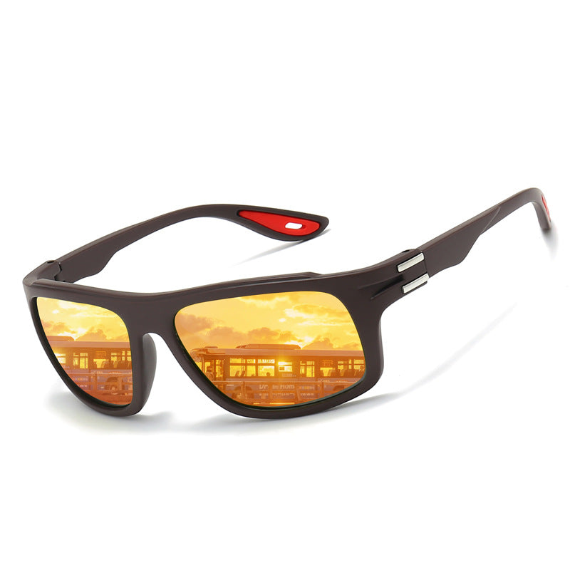 Men's sporty sunglasses with polarized lenses and shock-resistant frame Kalsten