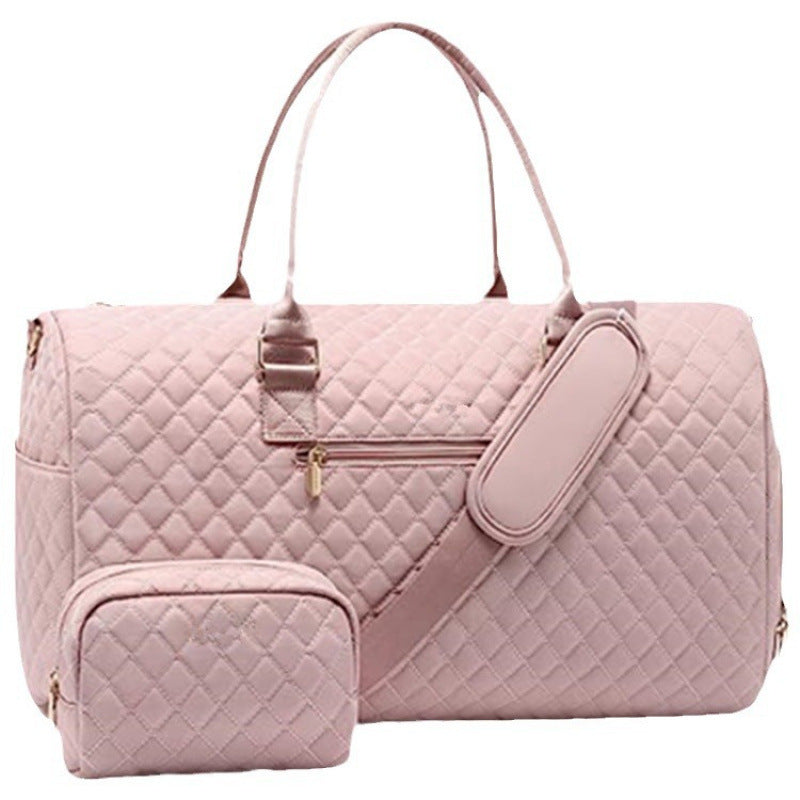 Quilted Weekender Duffle Bag Kalsten
