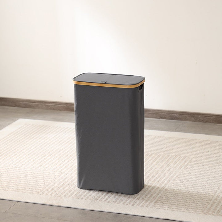 Elegant waste bin with bamboo lid Kalsten