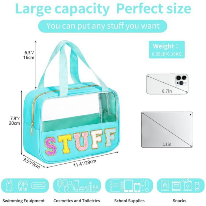 Cosmetic Organizer Bag with Clear Viewing Window Kalsten