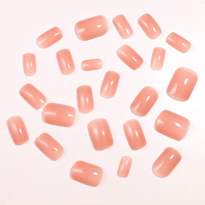 Natural Glossy Press-On Nail Set Kalsten