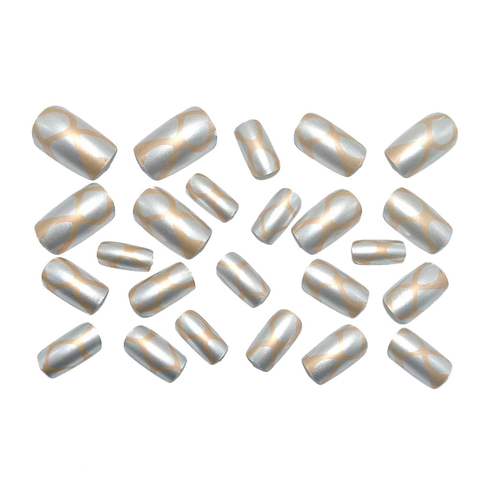 Artificial nails with elegant 3D pattern Kalsten