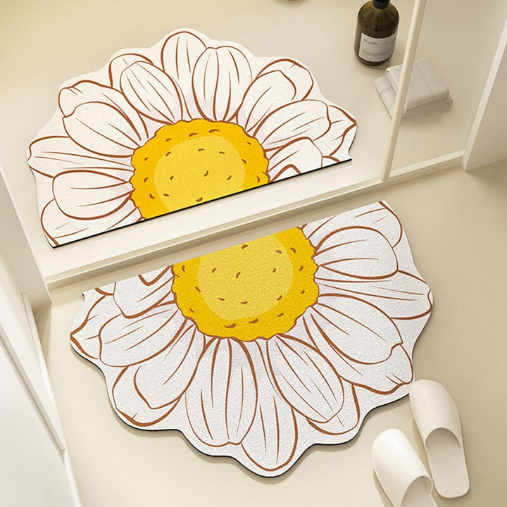 Floral Pattern Bath Mat Kalsten