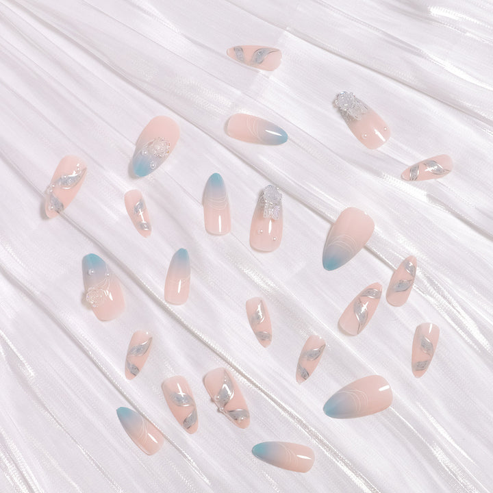 Premium 3D Floral Design Press-On Nails Kalsten