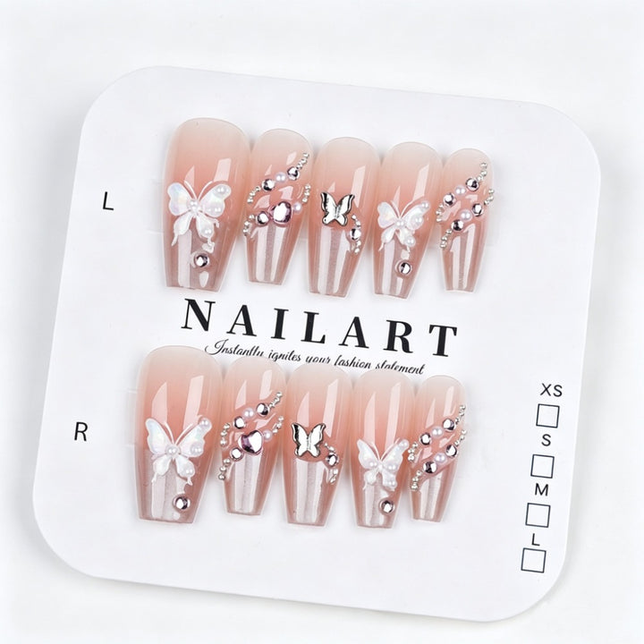 Artistic Nail Design with Floral Accents Kalsten