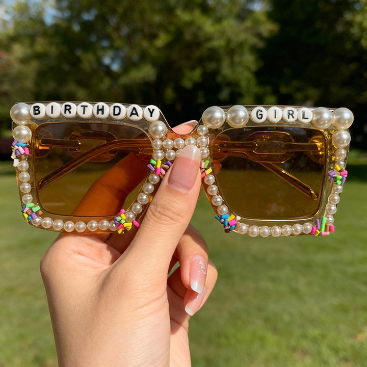 Playful Birthday-Themed Statement Sunglasses Kalsten