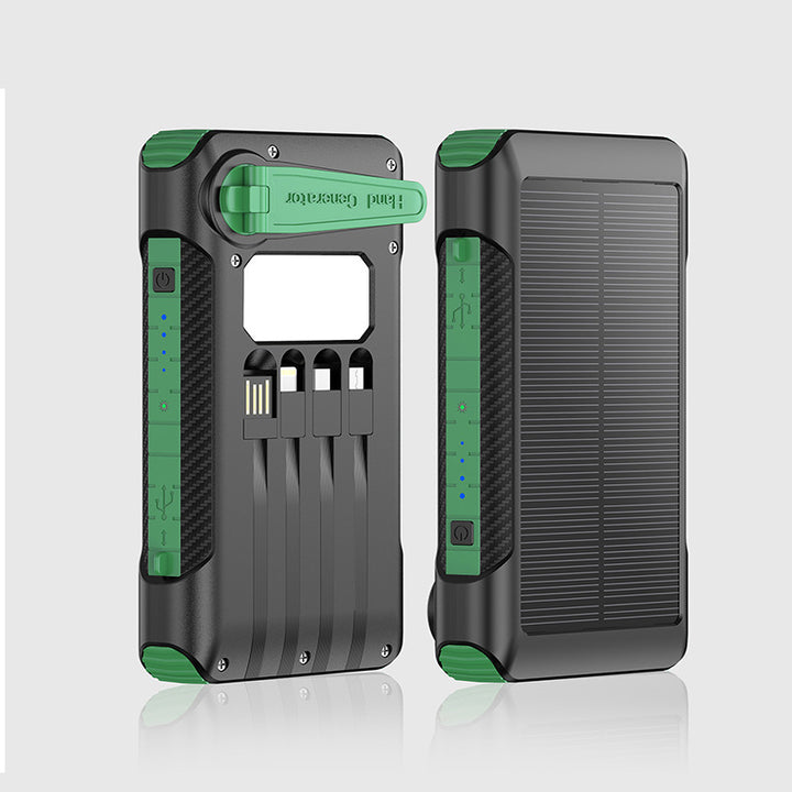 Solar-powered power bank with multiple charging ports and LED display Kalsten