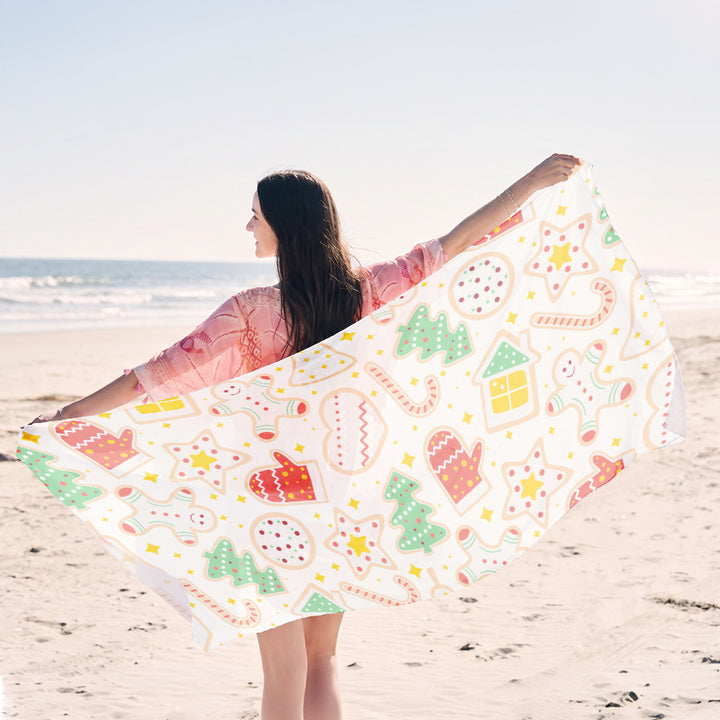 Light beach towel with creative jellyfish motif Kalsten