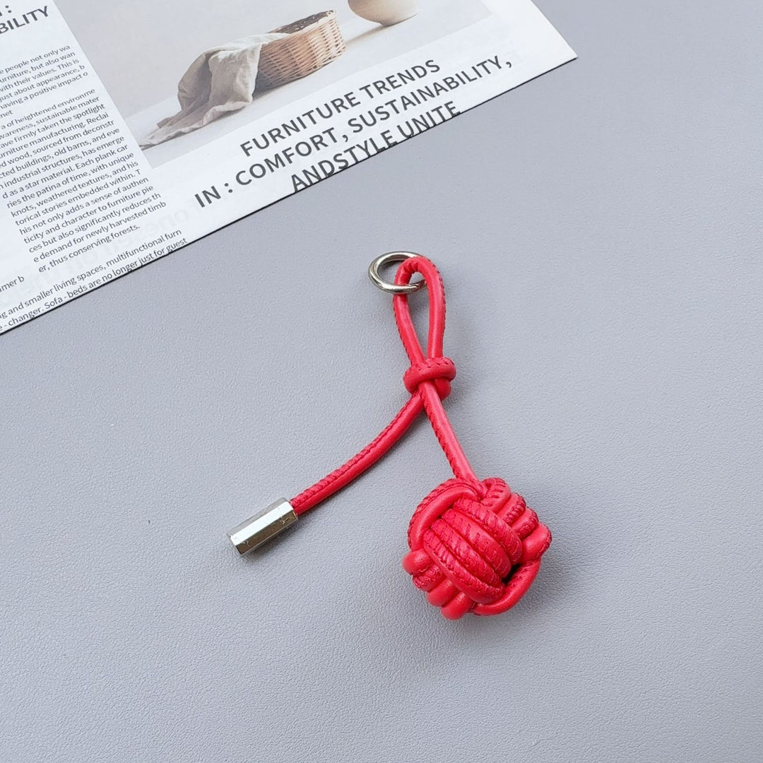 Stylish Knotted Leather Keychain Kalsten