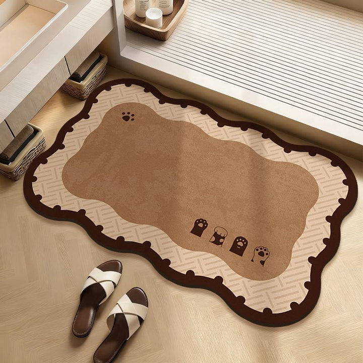 Playful Cartoon-Themed Bath Mat Kalsten